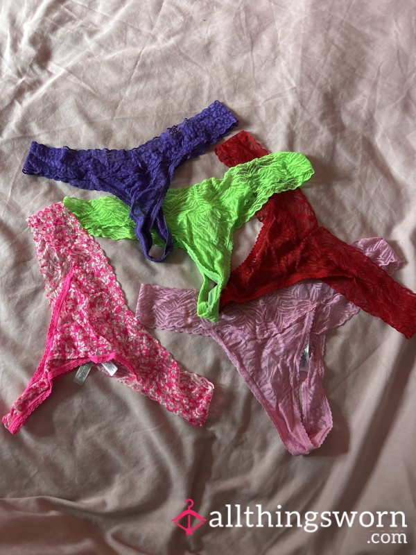 Various Colour Worn Thongs