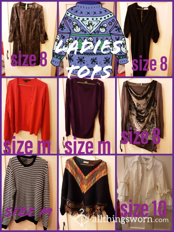 Various Ladies Tops In Various Sizes