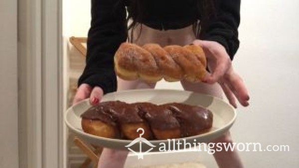 Verbal Humiliation College Girl P** On Loser Donut Breakfast Premade Video