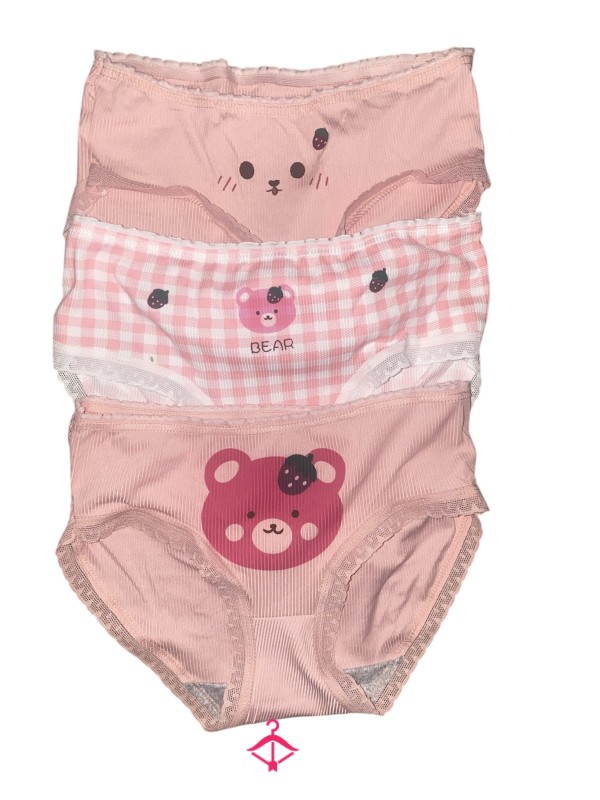 Young Cute Pink Bear Panties