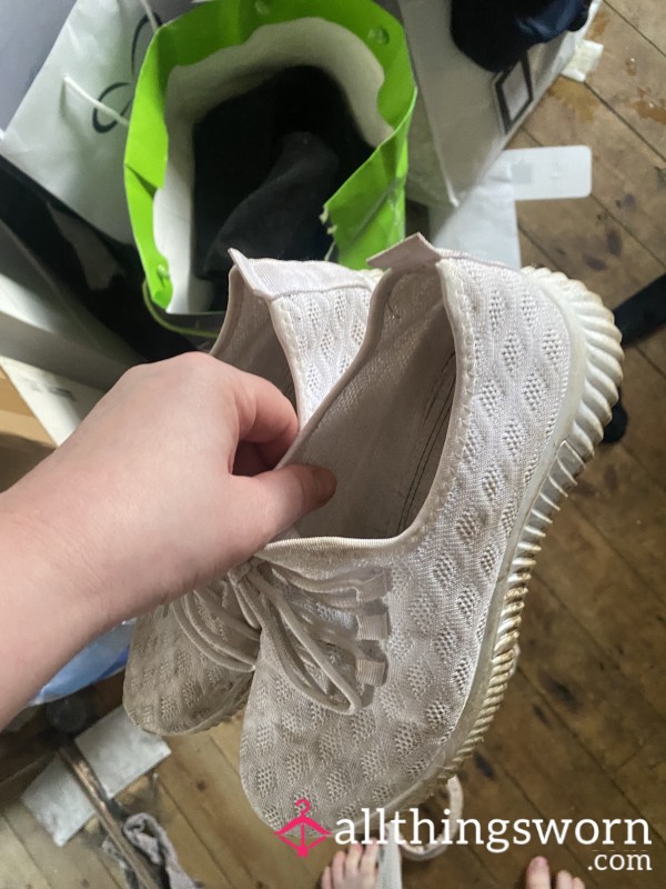 Very Dirty Worn Trainers Sneakers