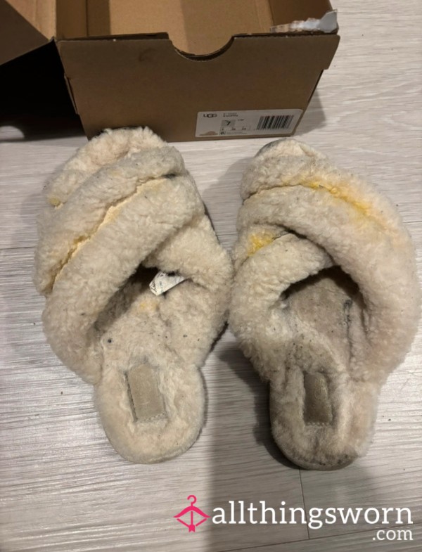 Very Filthy And Worn Ugg Slippers