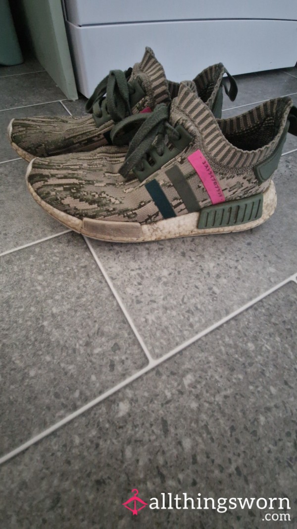 Very Old And Well Worn Adidas Trainers