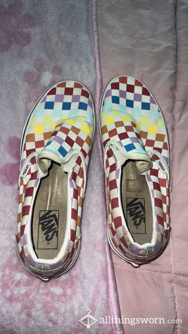 Very Smelly Checkered Sk*ter Shoes US 9