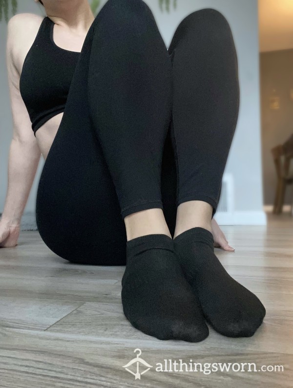 VERY Sweaty Black Gym Socks - $15