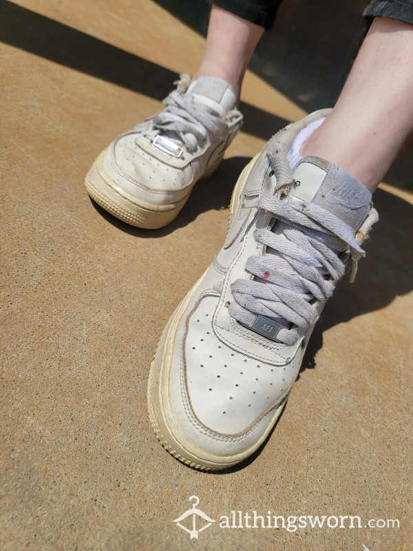 Very Used 3 Yr Old Custom Airforce 1's