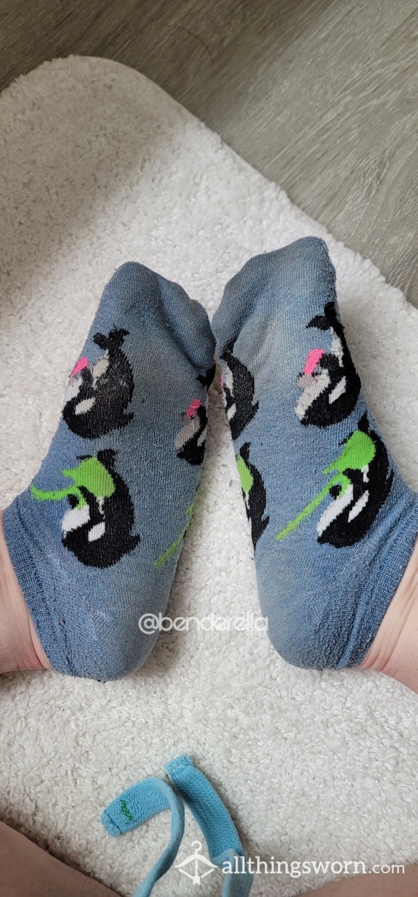 Very Used Cute Whale Ankle Socks