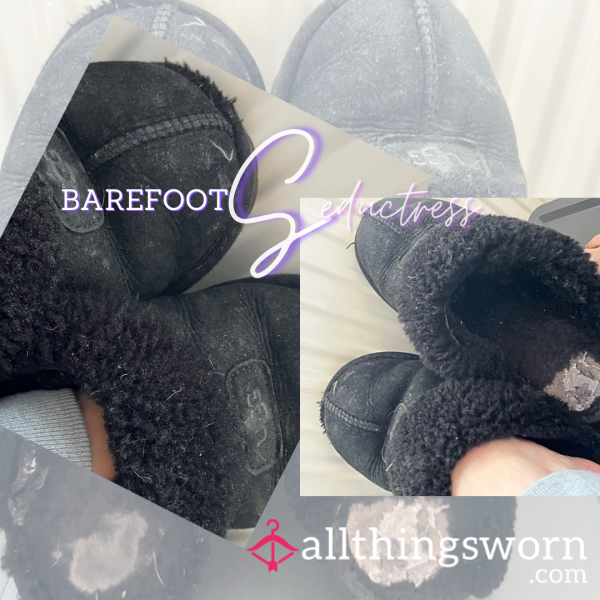 𝓞𝓡𝓘𝓖𝓘𝓝𝓐𝓛 𝓤𝓖𝓖 𝓢𝓛𝓘𝓟𝓟𝓔𝓡𝓢 Size 4.5 Very Well Worn With Added Wear, Pics + UK Postage