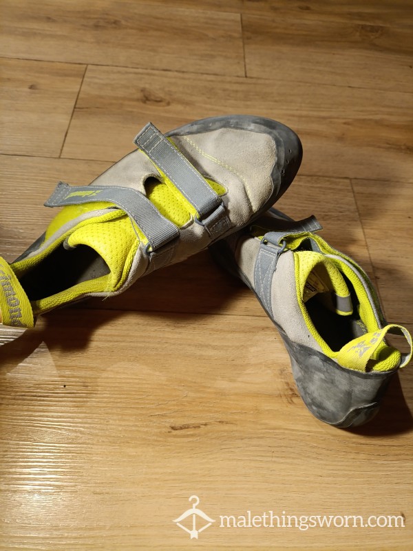 Very Well-Worn Climbing Shoes