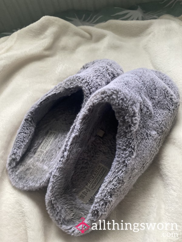 Very Well Worn Fluffy Slippers