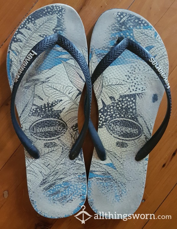 Very Well Worn Havaianas "Pluggers" Aka Thongs 😎🇦🇺 #s**yscent #sensualands**y #s**yandfun 😉