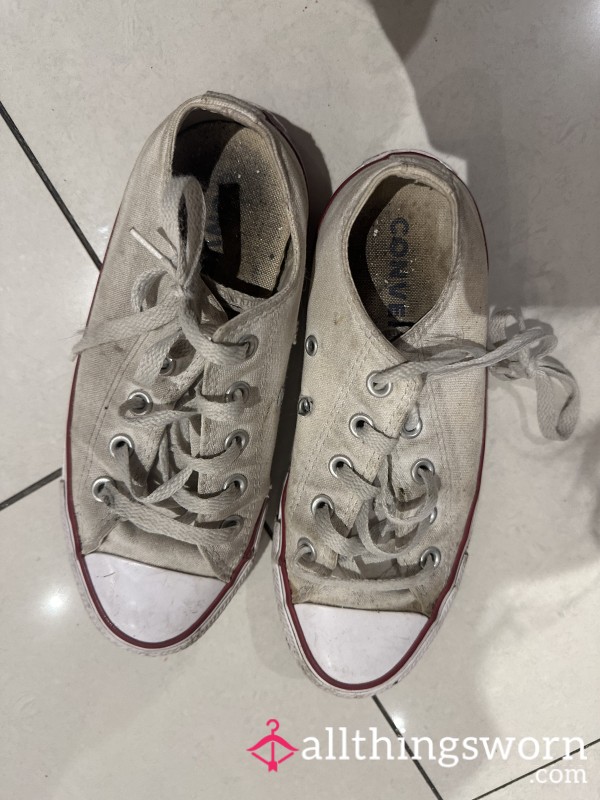 Very Well Worn ‘white’ Converse