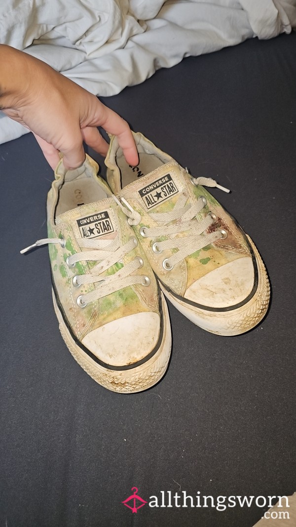 Very Worn Converse Shoes