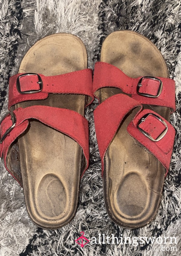 Very Worn Dirty Sandals