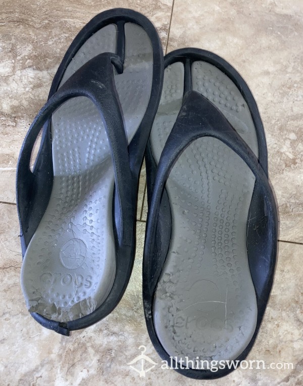 Very Worn (everyday Over 2 Years) Croc Flipflops!