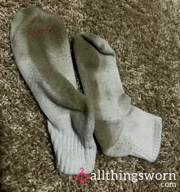 VERY Worn Hanes Socks