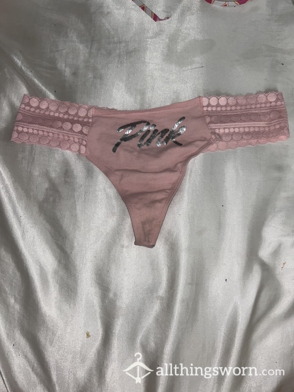 VERY WORN PINK VS THONG