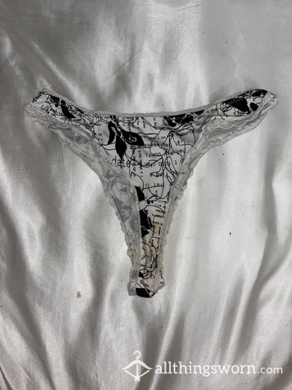 VERY WORN WHITE PANTIES