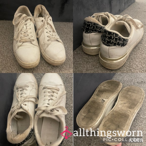 Very Worn White Trainers 👟