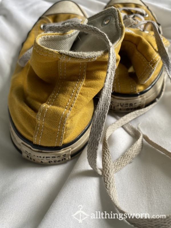 Very Worn Yellow Converse