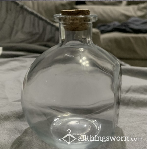 “vial” Bottle W/cork Lid