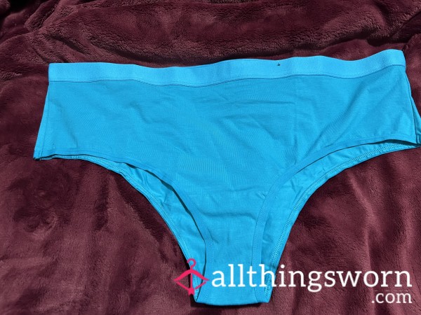 ~VIBRANT BLUE COTTON CHEEKY PANTY~