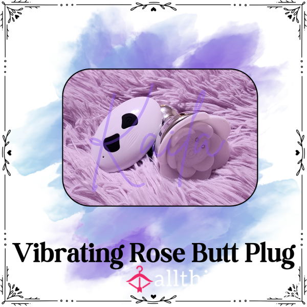 Vibrating Rose Bu*t Plug 🌹