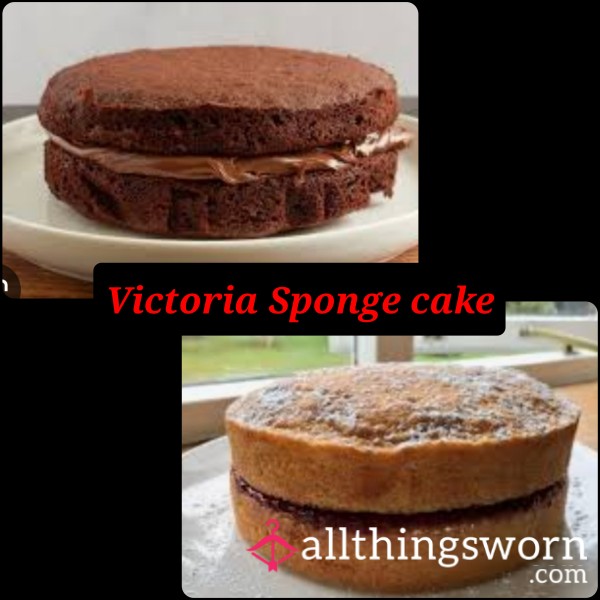 Victoria Sponge Cake Choc Or Plain