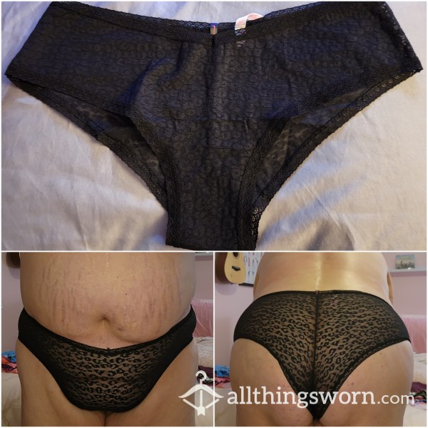 Victoria's Secret Black Cheeky Panty