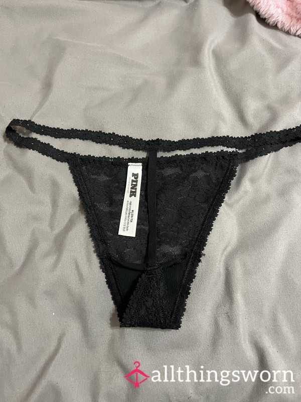 Victoria's Secret Black Laced G String