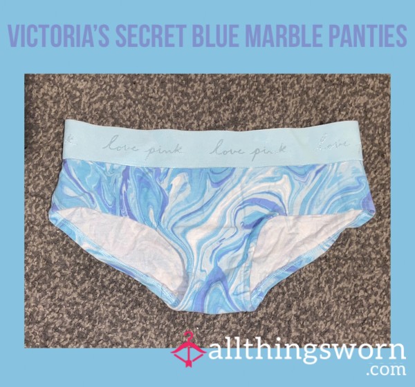 *reduced* Victoria’s Secret Blue Marble Panties🦋