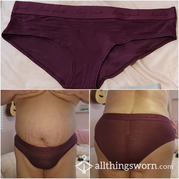 Victoria's Secret Burgundy Bikini Hipster Panty