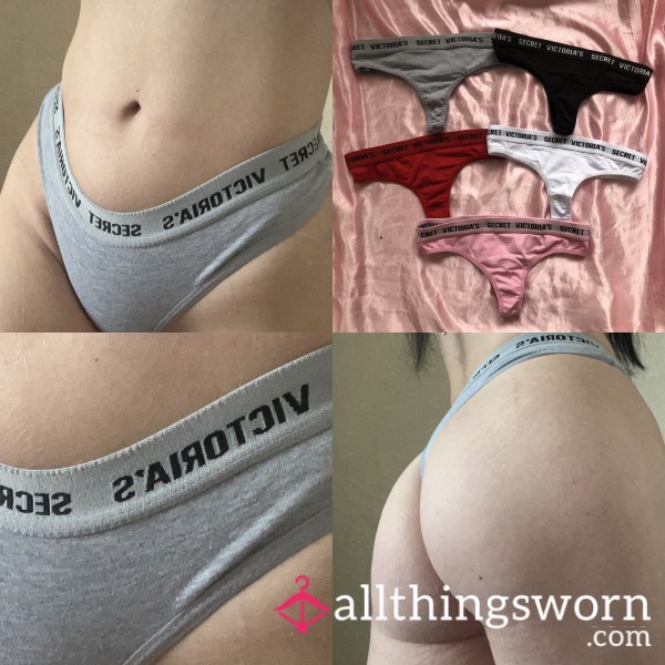 ‘Victorias Secret’ Cotton Sports Waistband Thongs 🥰