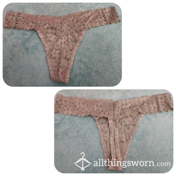 Victoria's Secret Green Lace Thong