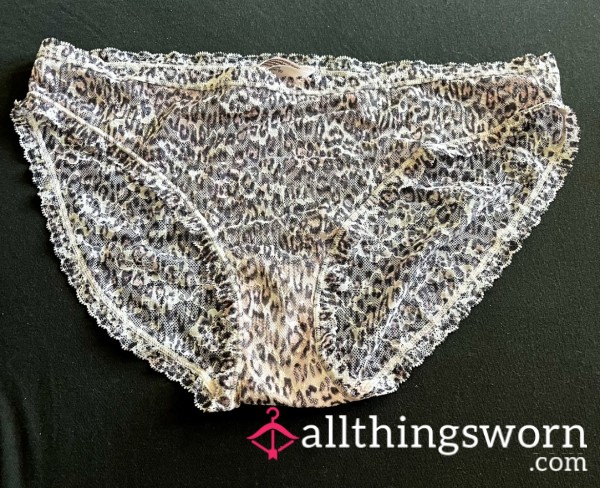 Victoria’s Secret Lace Cheetah Print Panties