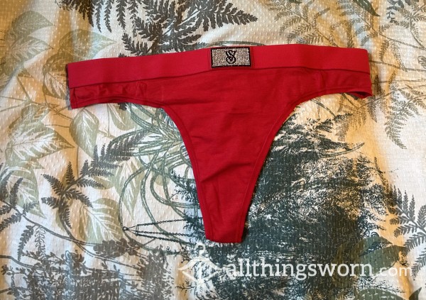 Victoria’s Secret Logo Cotton Thongs  48hrs (5 Colours Available)