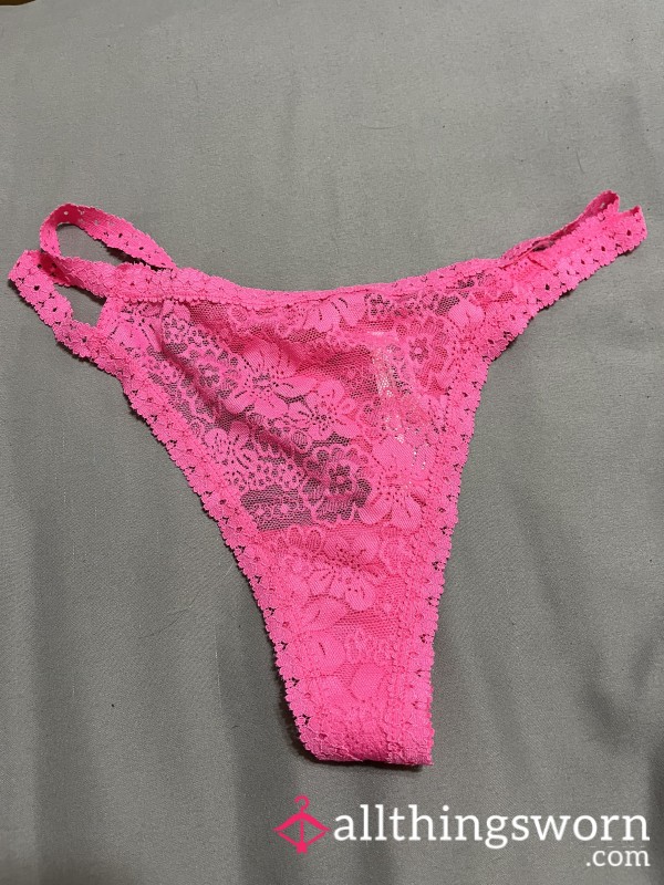 Victoria's Secret Pink Lace Thong