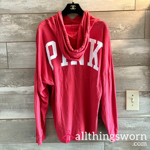 Victoria’s Secret Pink Oversized Hooded Top