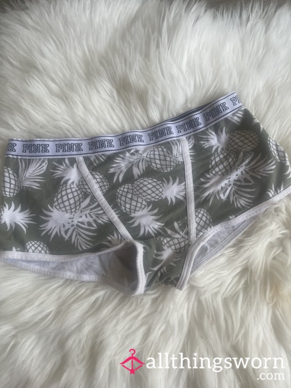 Victoria’s Secret Pink Pineapple Boy Short Panties