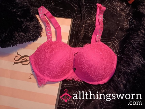 Victoria's Secret Very S**y Lace Heart Shine Strap Push-Up Bra