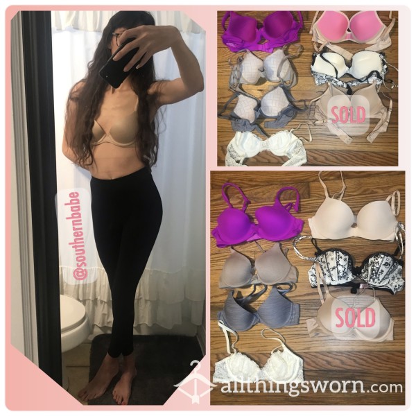 Victoria’s Secret Wired Bras Padded & Not 32A & 34B Worn 3 Days When Ordered