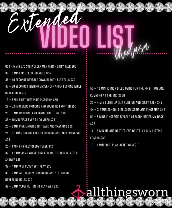 VIDEO LIST #2