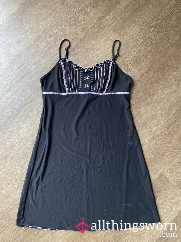 Vintage Black Night Gown