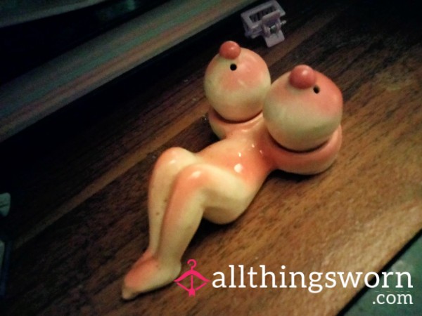 Vintage Titties/salt And Pepper Shakers