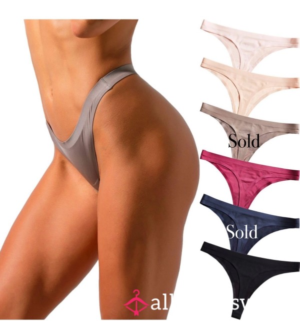 Vissay Seamless Satin Thongs