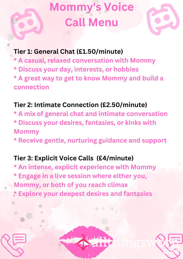 ✨📞Voice Calls With Mommy 📱🗣️🩷🫂🤗