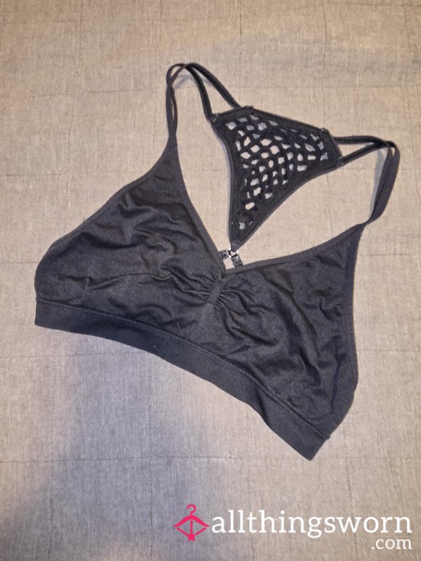 VS Black Polyester Bralette