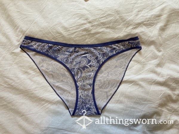 VS Blue Paisley Panties From HIGH SCHOOL! 🤭