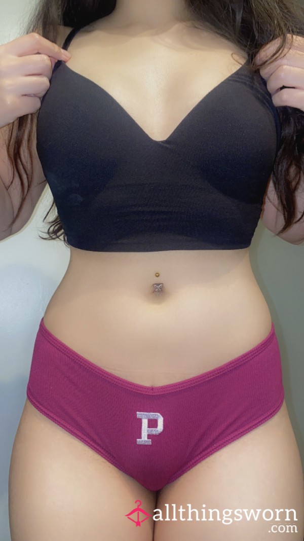 SOLD VS Burgundy Cheeky Cotton Panty