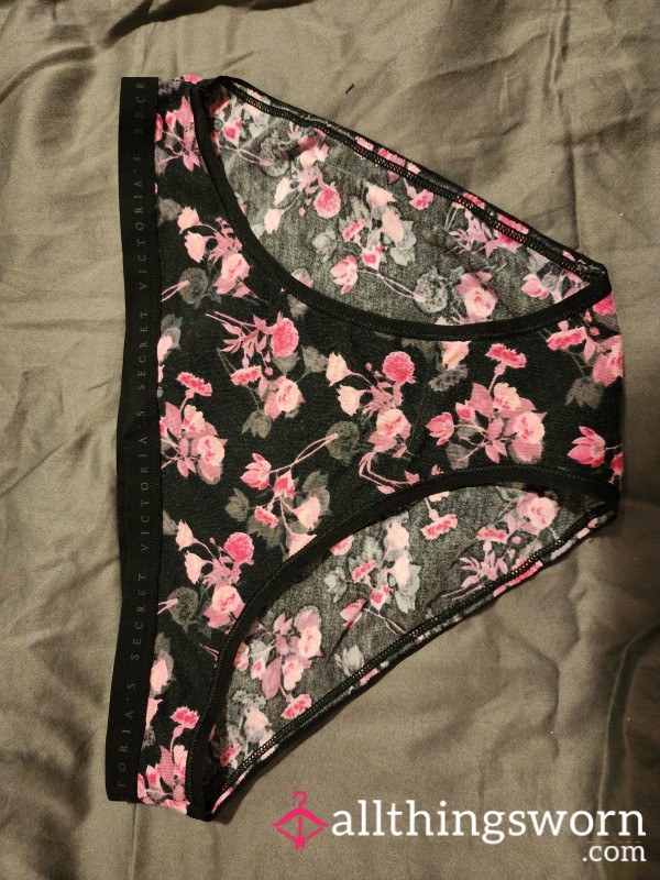 VS Cotton Flor*l Bikini Panties! Small